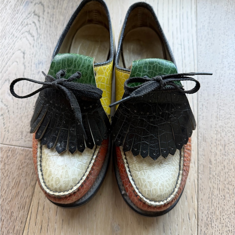 Vintage crocodile golf shoes